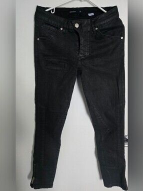 Vitaly Men's Black Skinny Moto Jeans